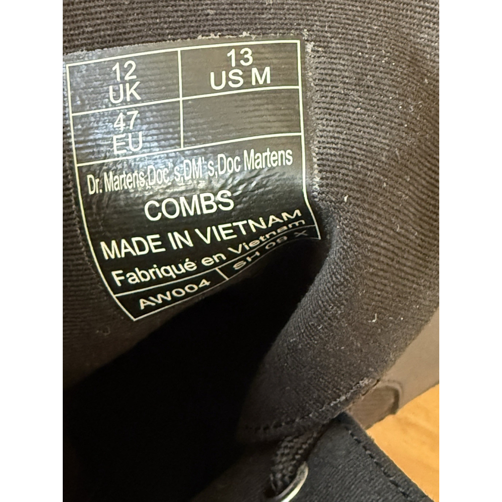 Dr. Doc Martens Combs Combat Boots Extra Tough Poly Men’s Size 13 US 47 EU NWOB - Picture 8 of 9